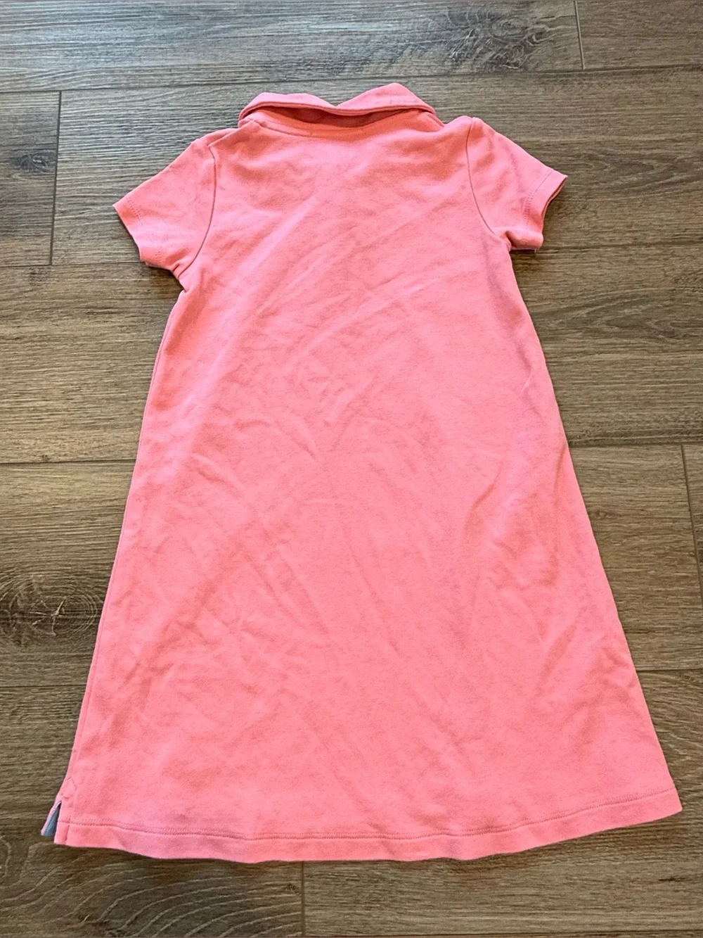 The Beaufort Bonnet Company Coral Pink Polo Dress for Girls, Pima Cotton